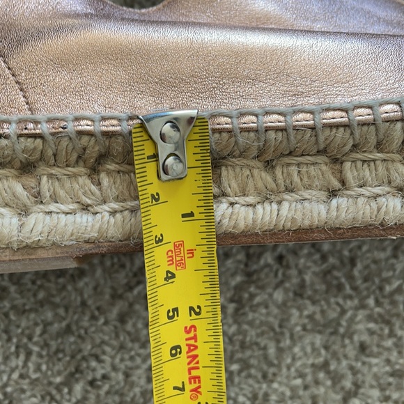 Alexander Wang Devon Rose Gold Metallic Platform Jute Espadrilles - Picture 13 of 17